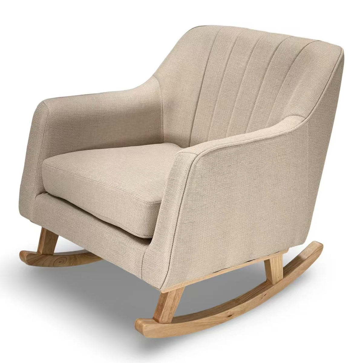 Bristam Nursing Chair & Stool – Natural Oak