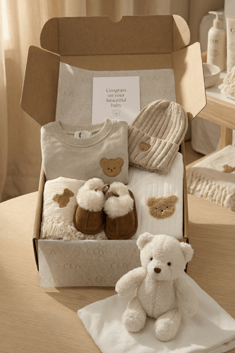 The Cozy Bear Personalised Gift Box