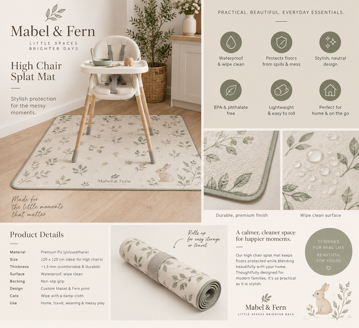 High Chair Splat Mat